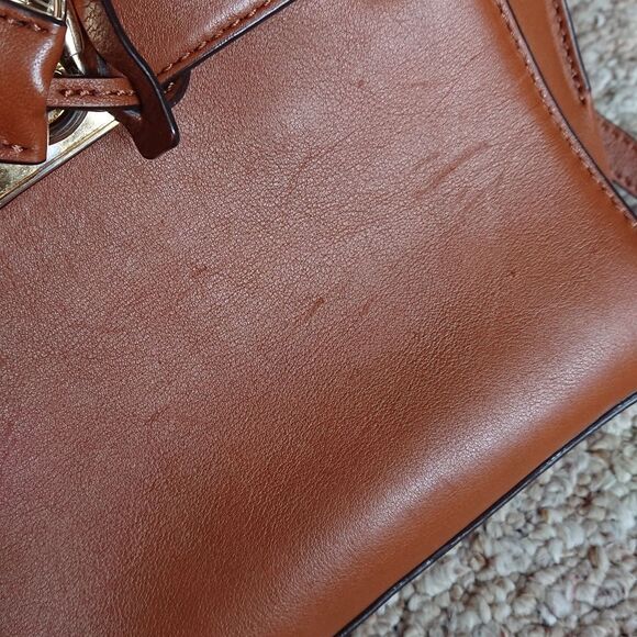 Michael Michael Kors Hamilton Traveler Leather Messenger brown Shoulder bag - Picture 15 of 16